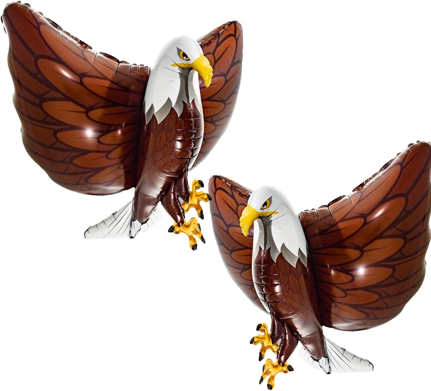3D 32&#x22; 2 Pcs Giant Eagle Foil Balloons