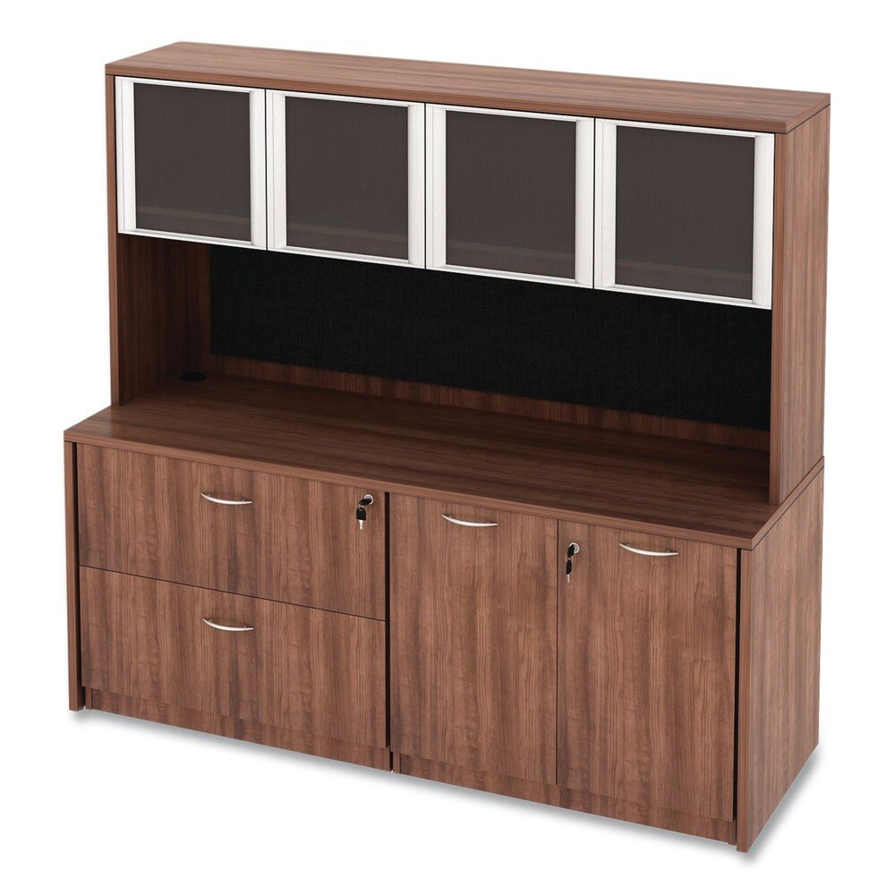 Alera Valencia Series 34.13 in. x 22.78 in. x 29.5 in. Storage Cabinet - Modern Walnut