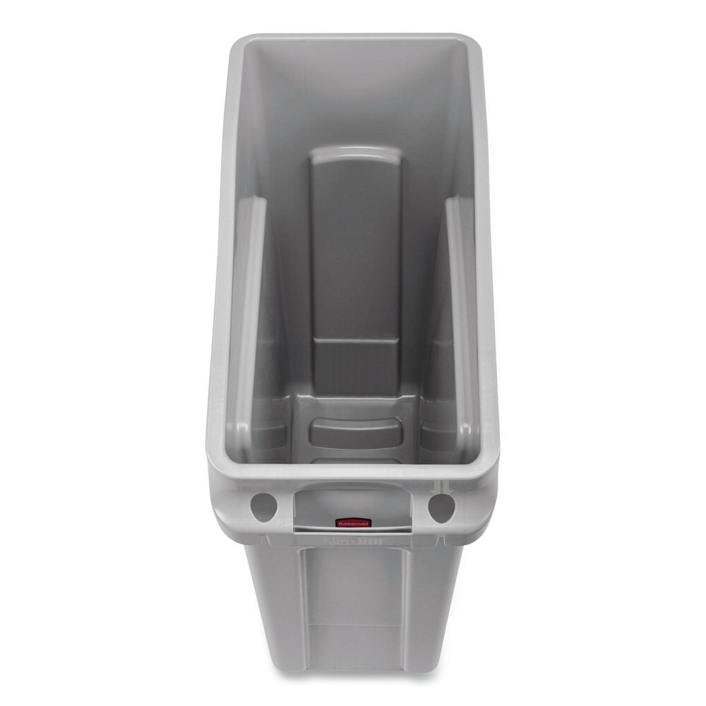 Rubbermaid Commercial Slim Jim 13 gal Polyethylene Under Counter Container - Gray
