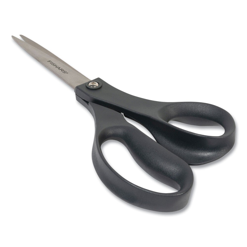 Fiskars 8 in. Long 3.75 in. Cut Length Straight Handle Everyday Scissors - Black