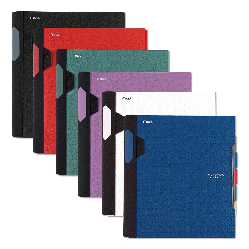 Five Star 11 in. x 8.5 in. Sheets 5-Subject Medium/College Rule Advance Wirebound Notebook - Randomly Assorted Cover Color