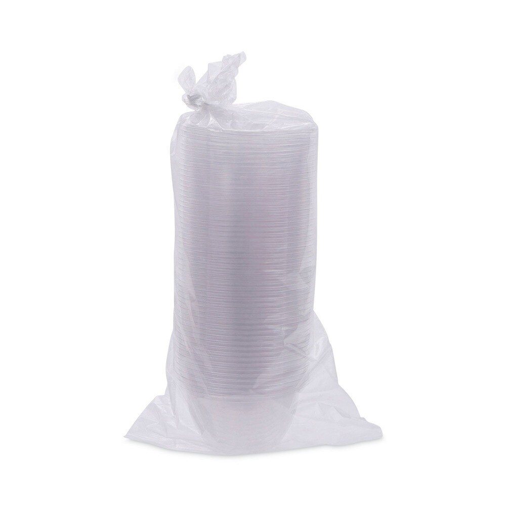 Eco-Products 5.5 in. x 2.3 in. 18 oz. Renewable and Compostable Plastic Containers - Clear (150/Carton)
