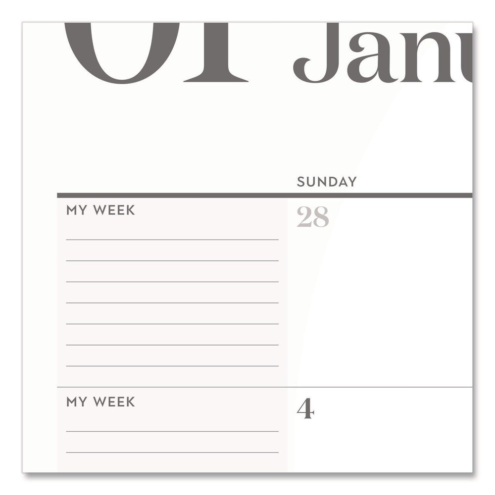 AT-A-GLANCE 21.75 in. x 17 in. 12-Month (Jan-Dec): 2026 WorkStyle Monthly Desk Pad Calendar - White Sheets, Teal Headband/Clear Corners