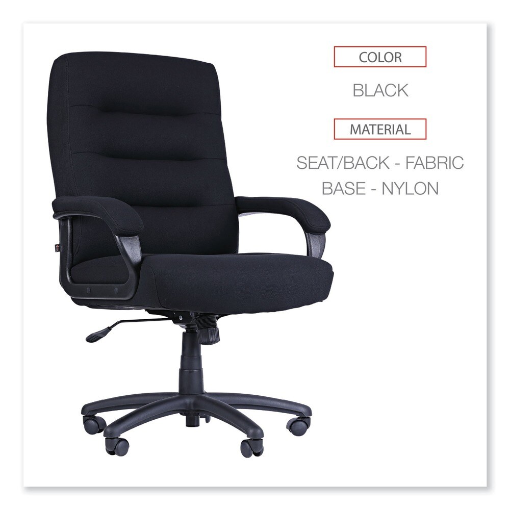 Alera Kesson Series 19.21 in. to 22.7 in. Seat Height High-Back Office Chair - Black