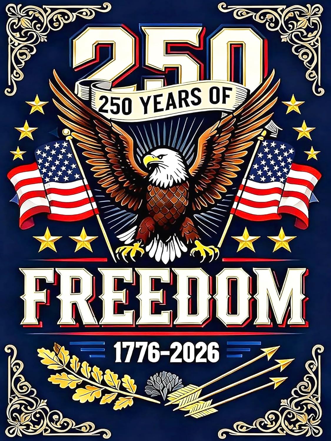 Independence Day 5D Diamond Painting Kit for Adults 12x16 Inch Full Drill July 4th DIY Gem Art Patriotic Wall Decor Craft Set
