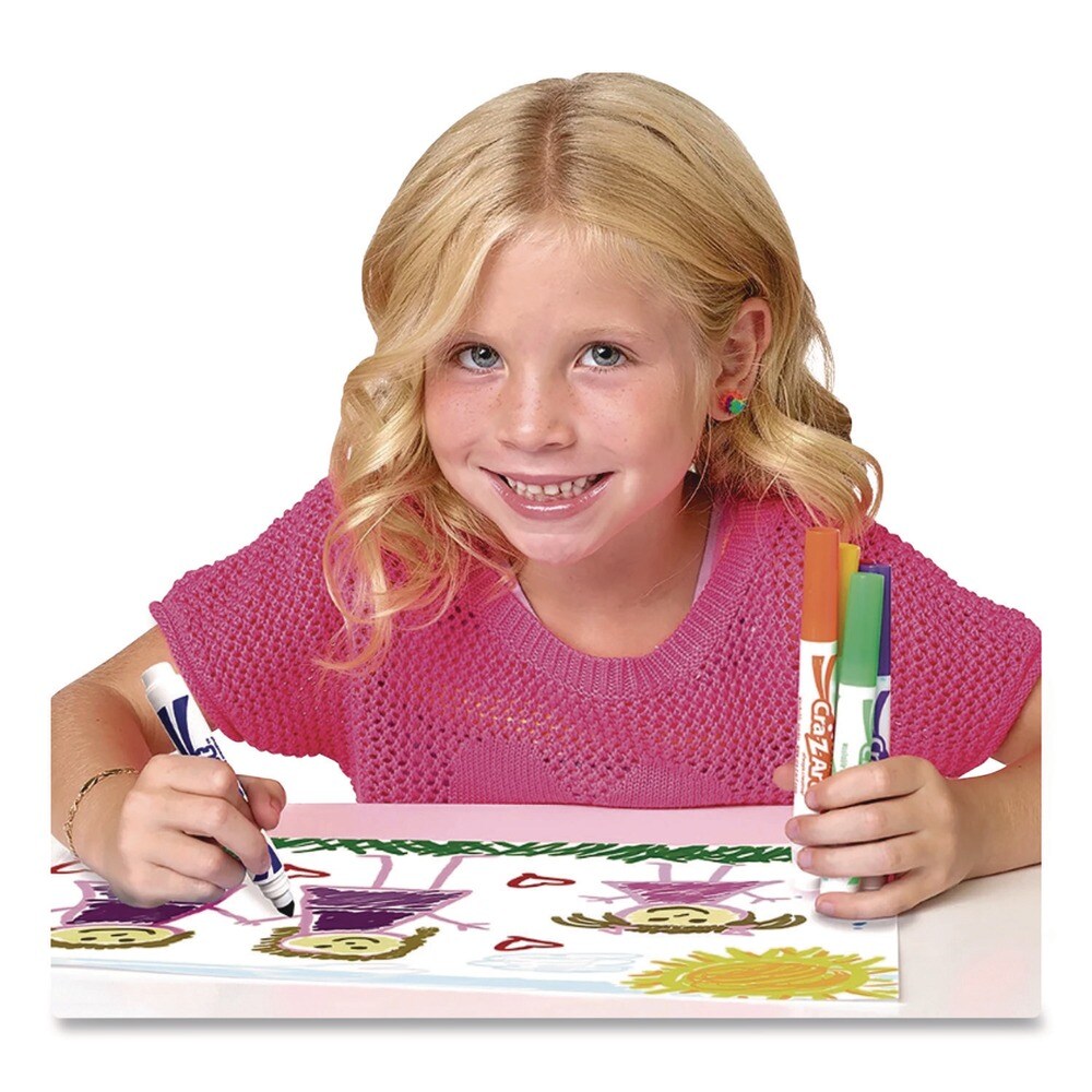 Cra-Z-Art Washable Broad Bullet Tip Markers - Assorted Colors (64/Set)