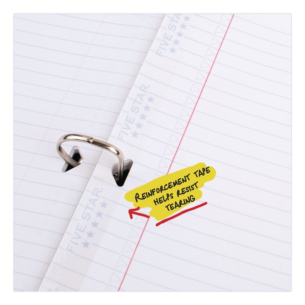 Five Star 3-Hole 8.5 in. x 11 in. College Rule Reinforced Filler Paper Plus Study App - White