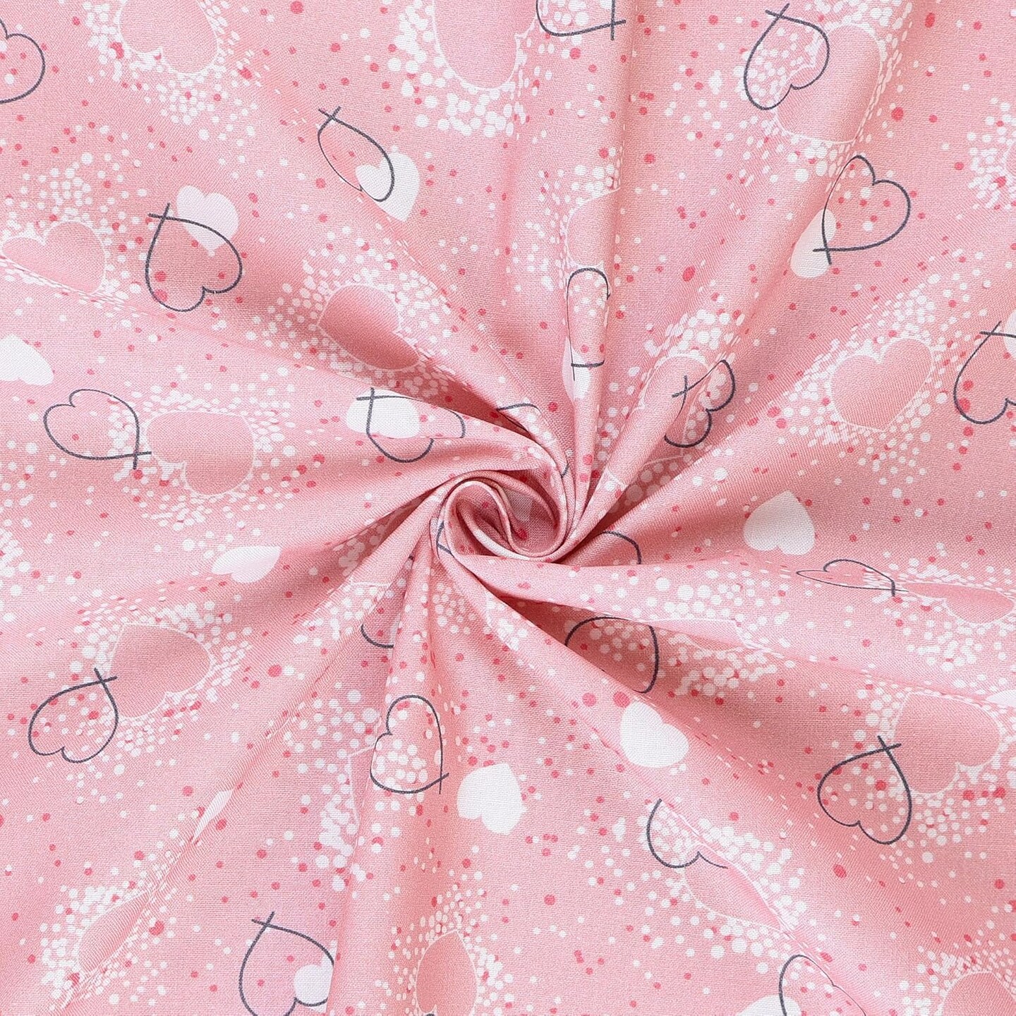 Mook Fabrics Hearts Adored Cotton Fabric [45 in. Wide] - By The Yard