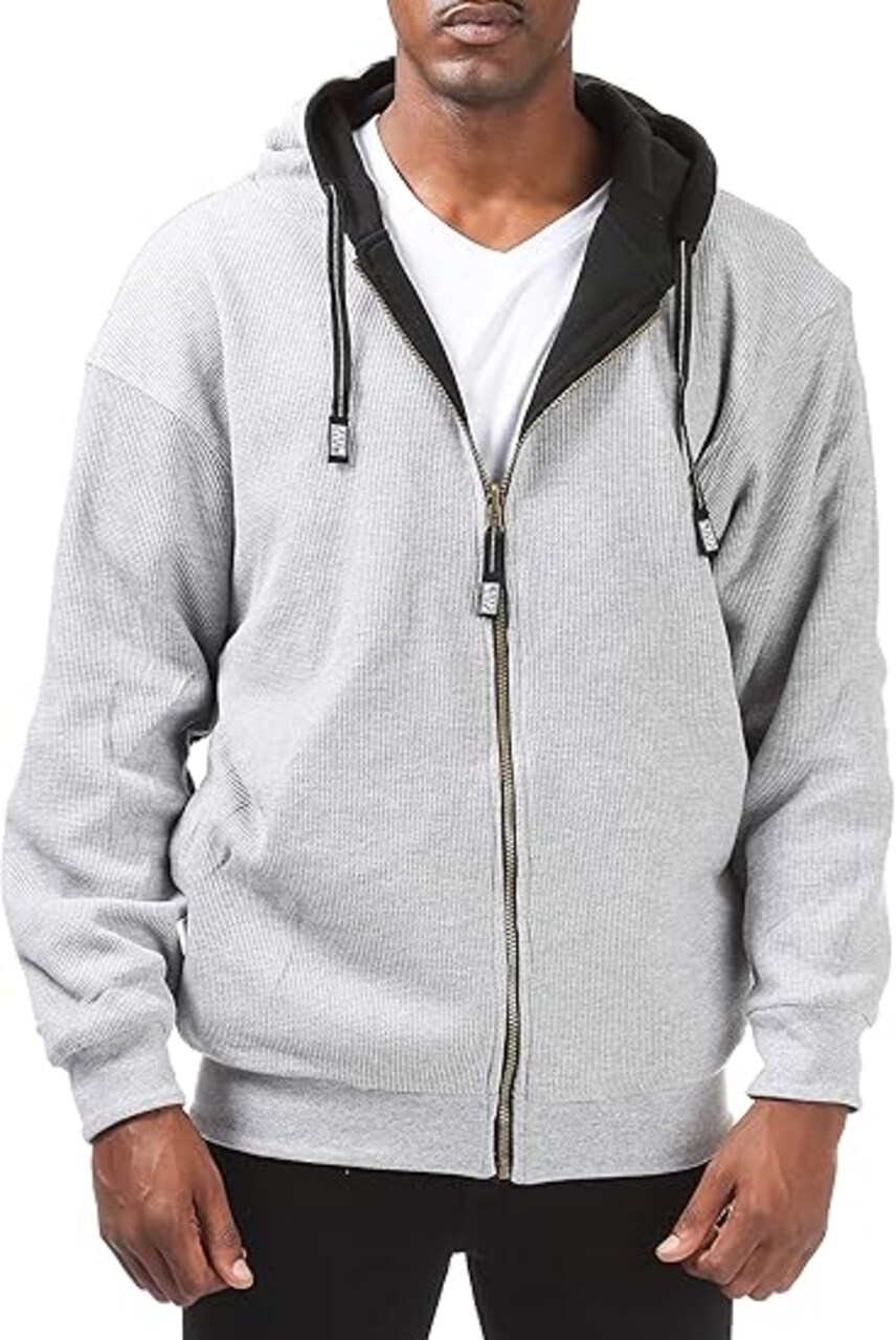 Full Zip Reversible Fleece and Thermal Hoodie