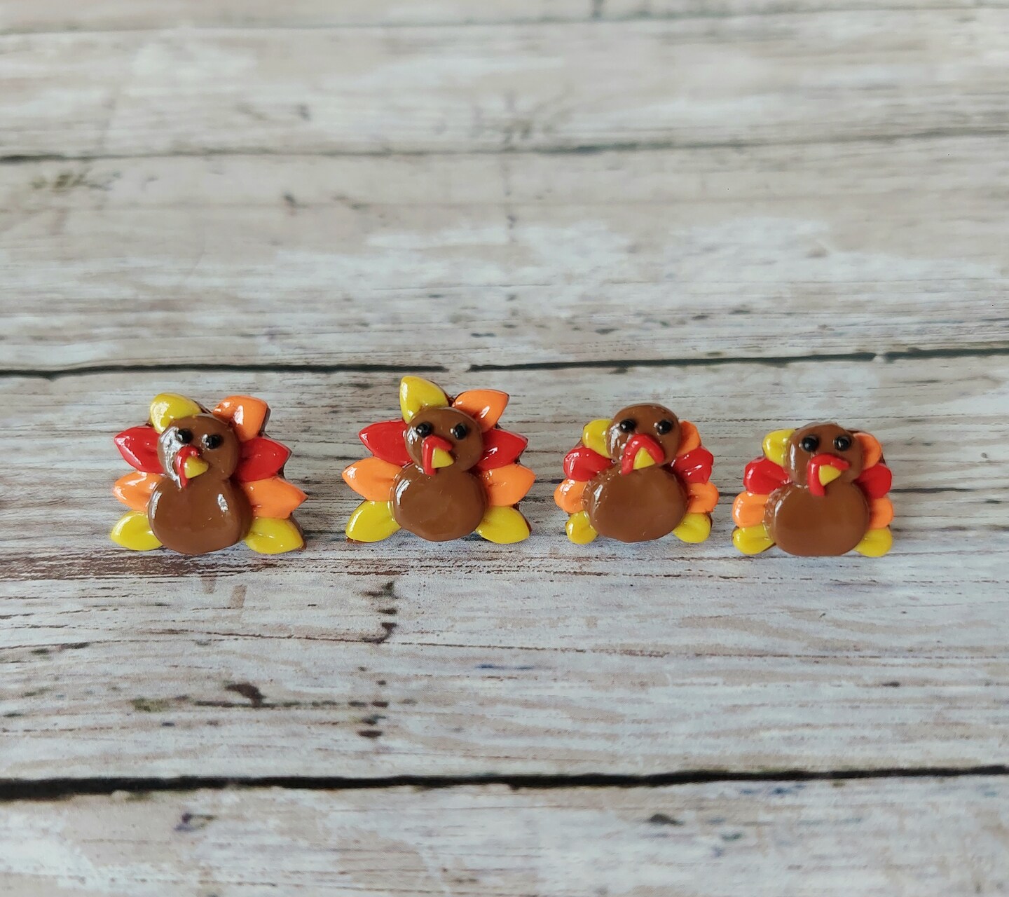 Turkey Earrings, Thanksgiving Turkeys, Turkey Stud Earrings, Polymer Clay  MakerPlace by Michaels