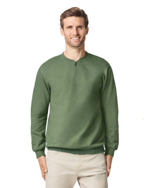 Gildan® Unisex Softstyle Midweight 1/4 Zip Long Sleeve Sweatshirt