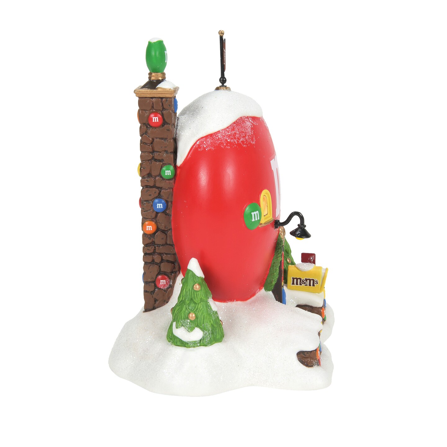 Department 56 North Pole Village Red&#x27;s M&#x26;M Cottage Lit Christmas Village Building 6in H