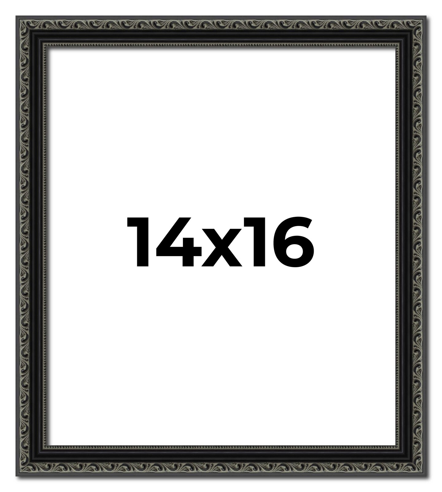 Antique Black Picture Frame - UV Acrylic, Foam Board Backing