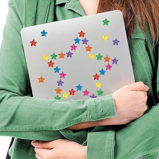 Colorful Sparkle Stars superShapes® Stickers Value Pack – 1300 Count, Shimmering Reward Stickers