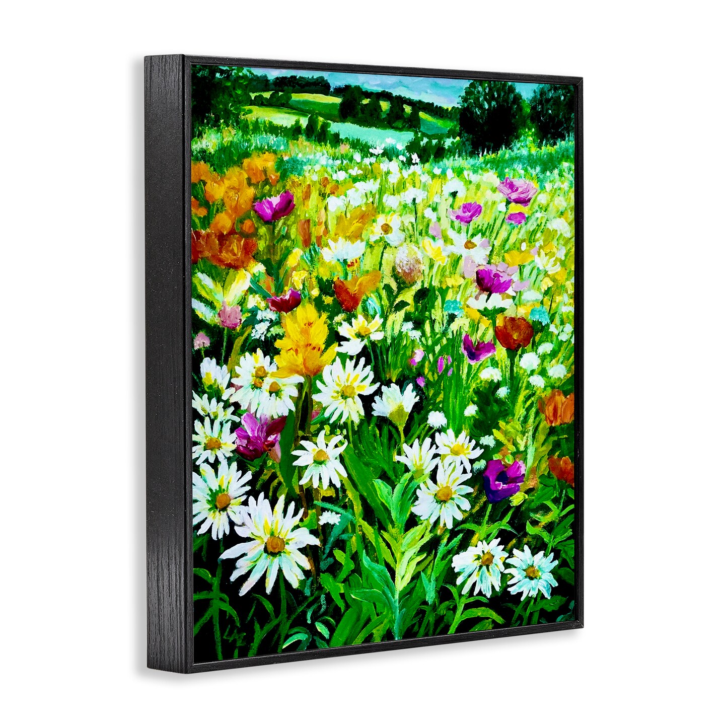 Stupell Industries Hillside Fusion Meadow Framed Giclee, design by Lee Ann Zirbes