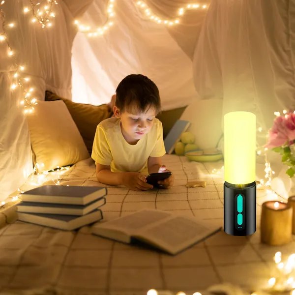4-in-1 Rechargeable Camping String Light – 33FT LED Lantern with Power Bank & Carry Bag
