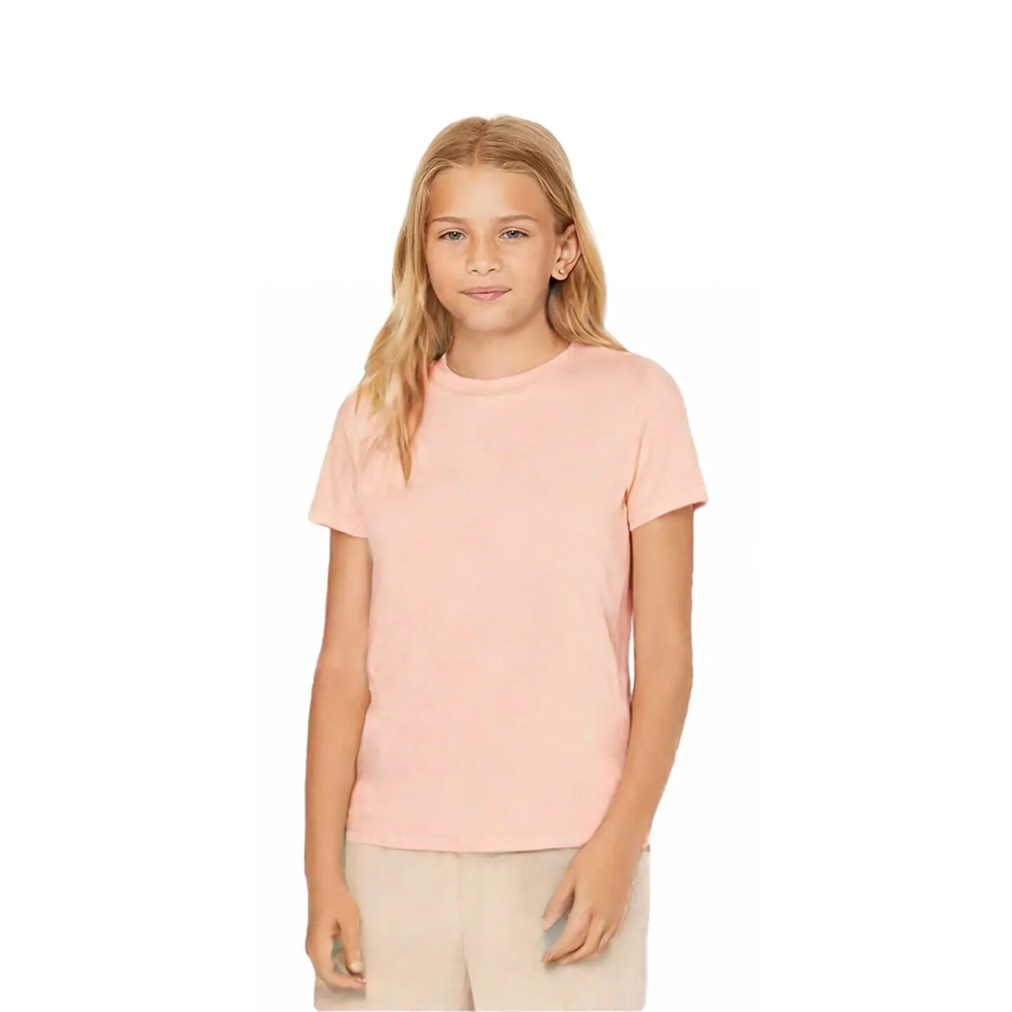 BELLA+CANVAS Slim Fit Youth Crew Neck Triblend Tee for Casual Wear, School Outfit & Everyday Comfort Kids Shirt