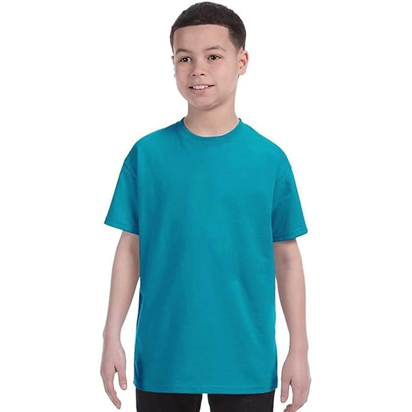 Youth Heavy Cotton Classic Crewneck T-Shirt for Durable, Comfortable & Everyday Wear