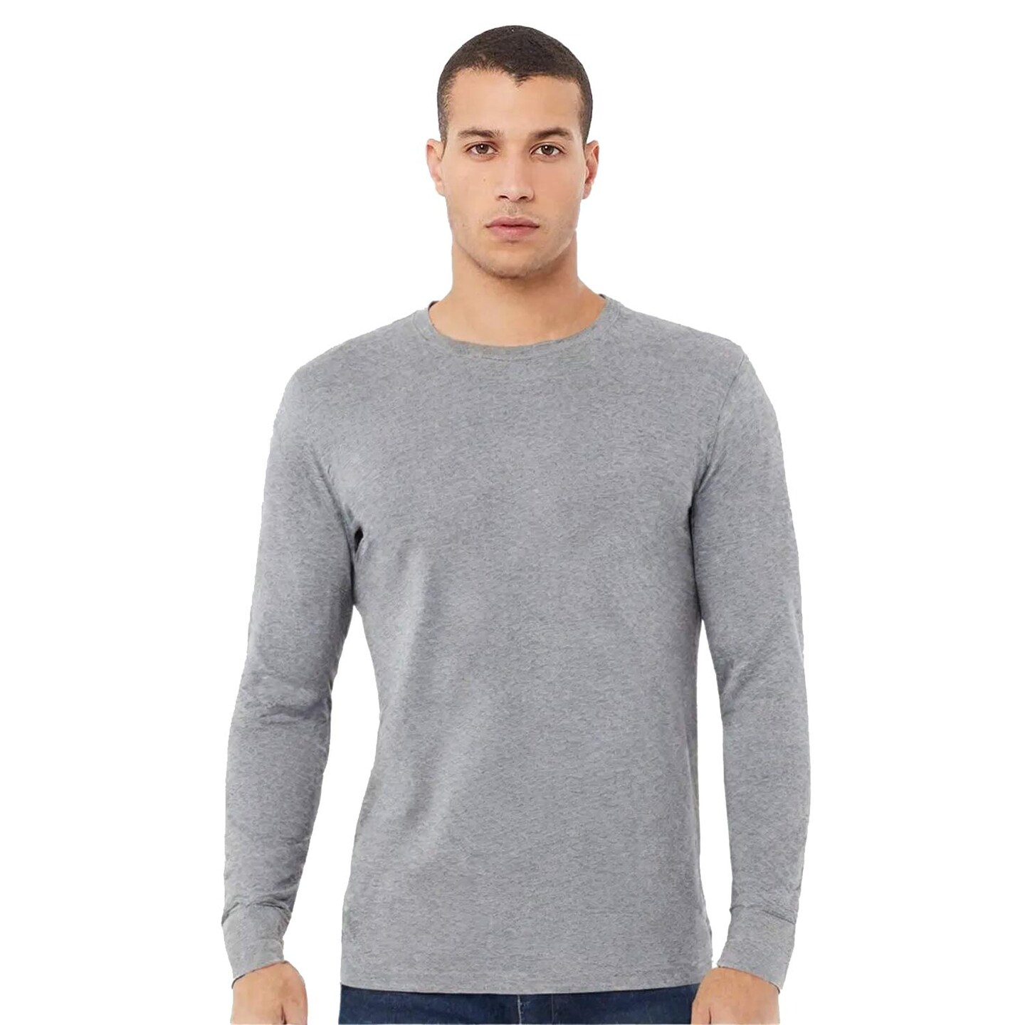 BELLA + CANVAS® Unisex Triblend Long Sleeve Tee Lightweight Retail Fit Airlume Blend Everyday Casual Shirt