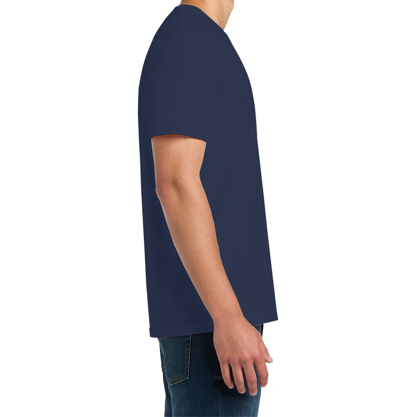 Gildan Men's Softstyle Lightweight T-Shirt, Short Sleeve Crewneck Modern Classic Fit Tee, Navy, S-3XL