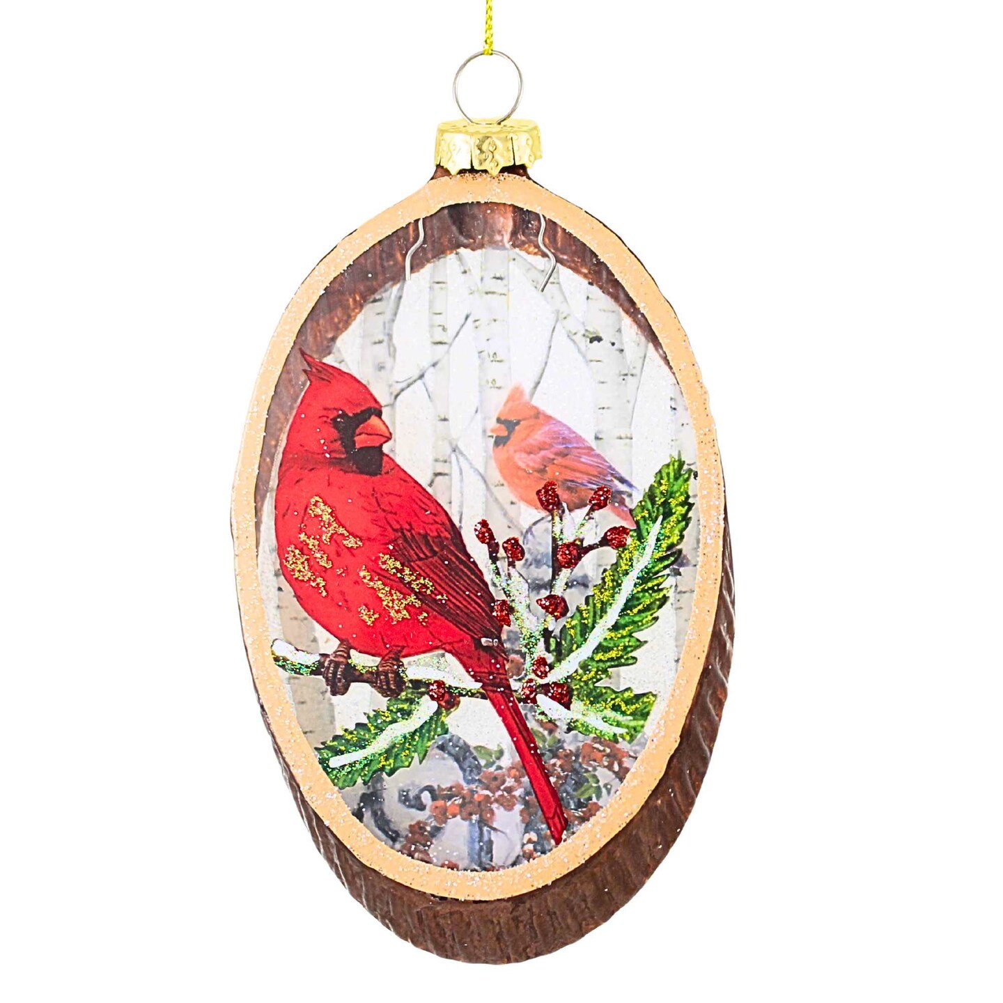 Kurt S. Adler 5.5 Inch Woodland Ornament Christmas Tree Ornament ,
