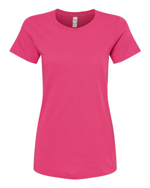 M&O Women’s Gold Soft Touch USA Cotton Classic Fit Lightweight Durable Everyday Jersey Crewneck T Shirt