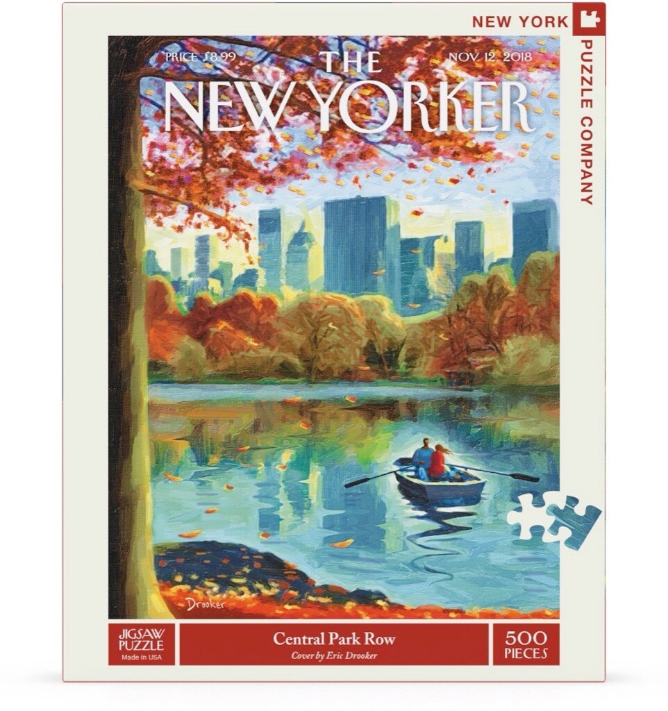 New York Puzzle Company Central Park Row 500 Piece Piece Jigsaw Puzzle