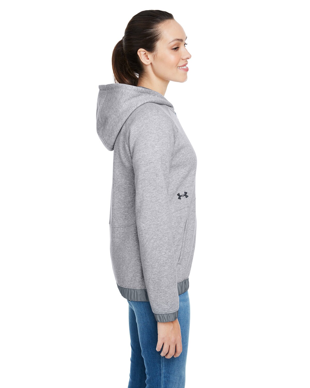 Ladie's Hustle Full-Zip Hooded Sweatshirt for Active Wear & Everyday Comfort
