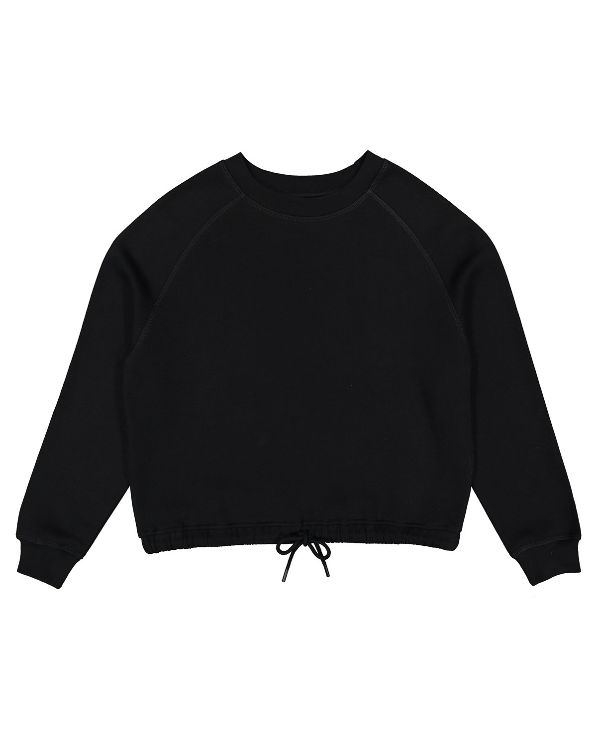 Ladies' Boxy Cropped Fleece Sweatshirt for Casual, Lounge & Trendy Everyday Wear