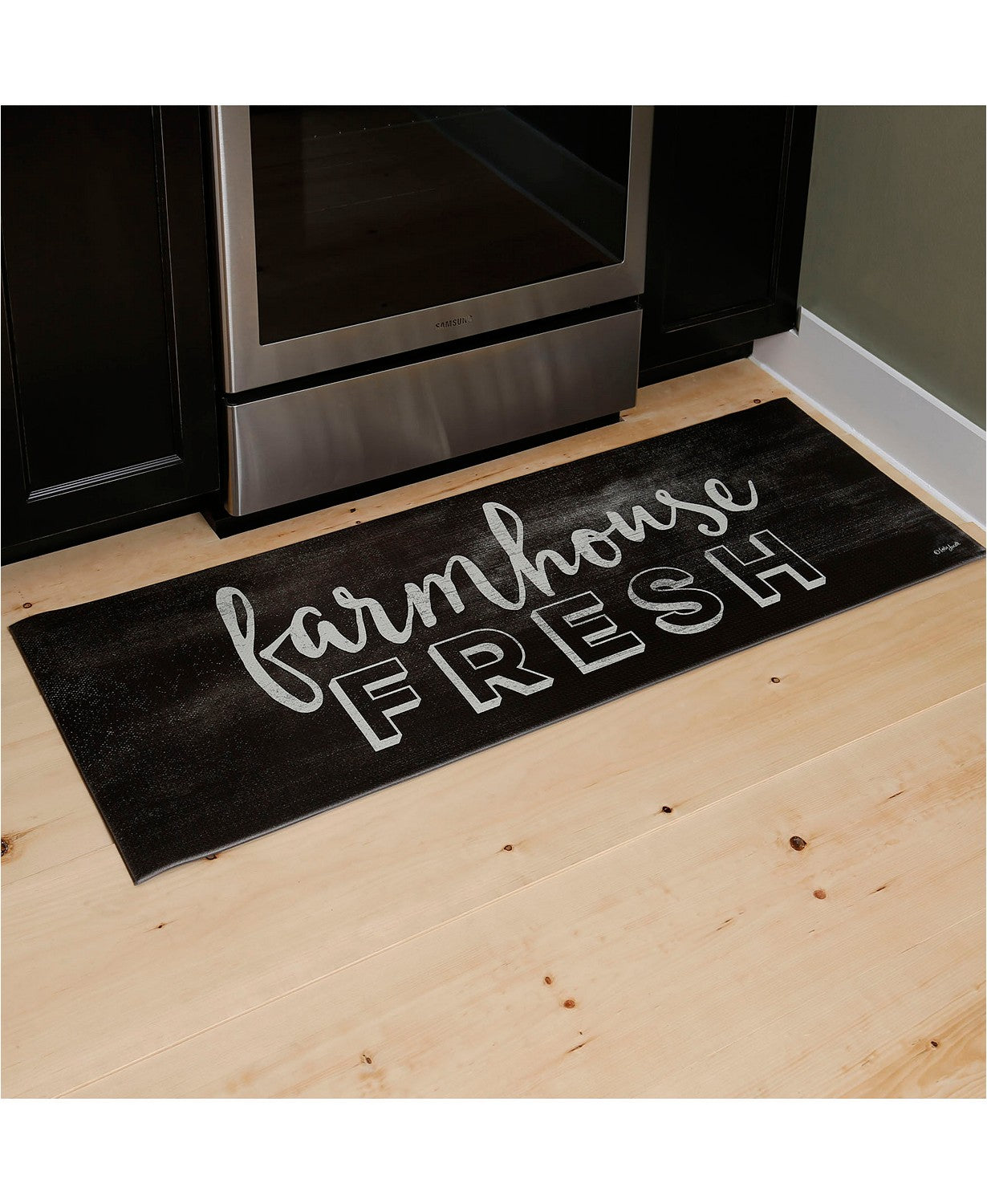 20&#x22;x55&#x22; Oversized Cushioned Anti-Fatigue Kitchen Runner Mat (Farmhouse Fresh)