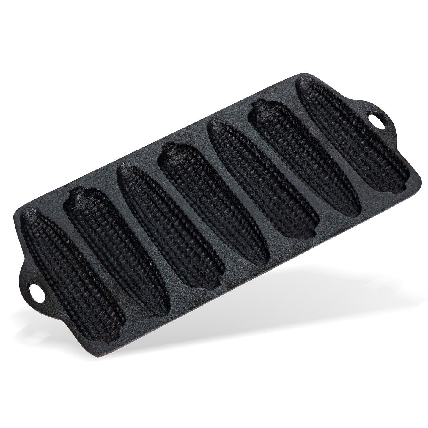 Lot45 Cast Iron Cornbread Pan - Corn Shaped Baking Pan for 7 Corn Bread Sticks