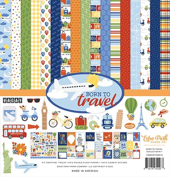 Echo Park Born To Travel Collection Kit
