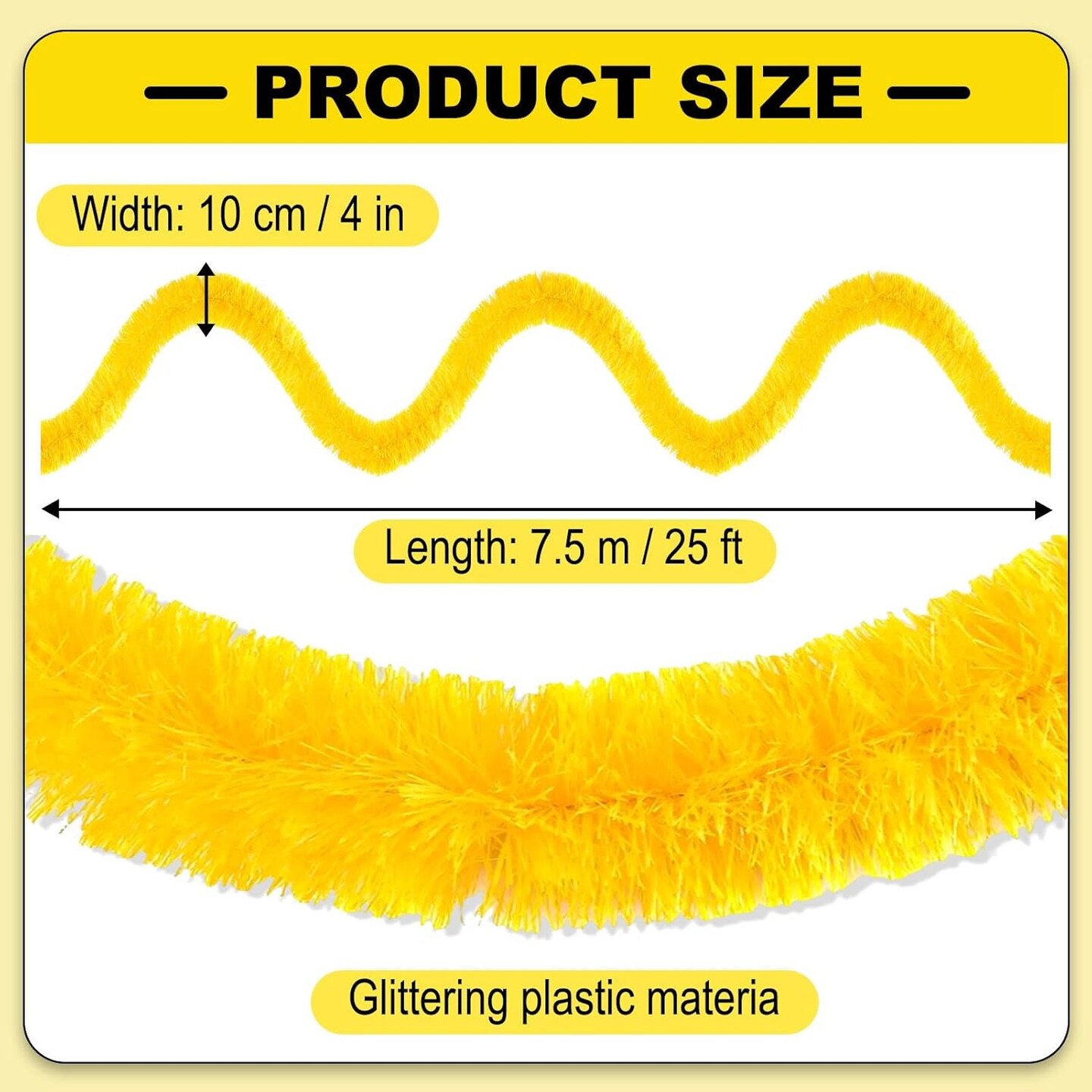 wist Tinsel Garland Backdrop Party Decorations