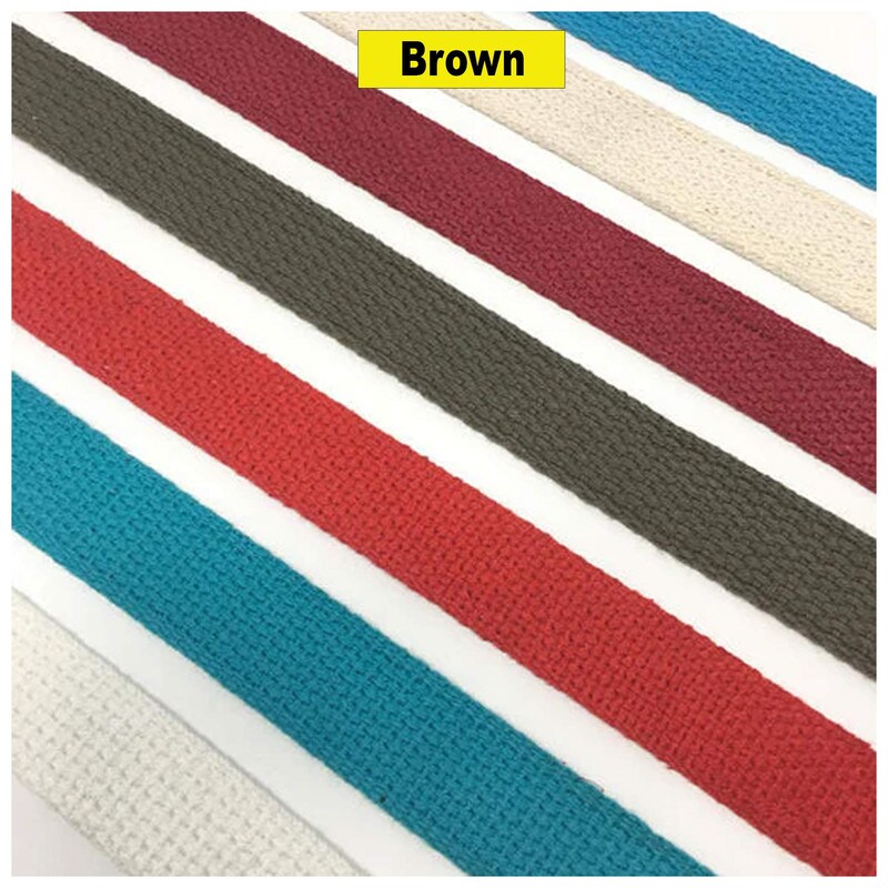 1 Inch Wide Cotton Webbing Multiple Colors
