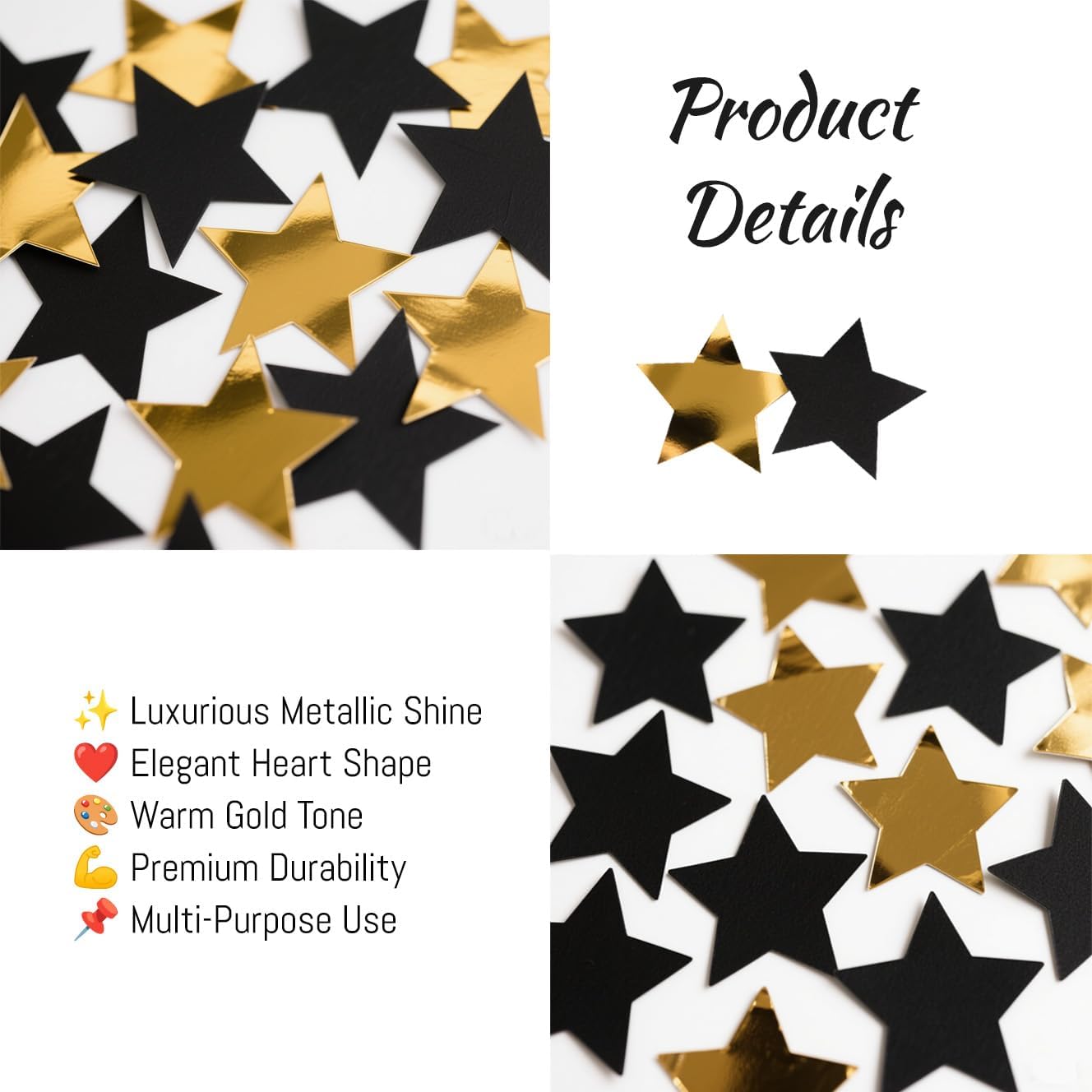 Gold Black Star Hanging Garlands Party Decorations