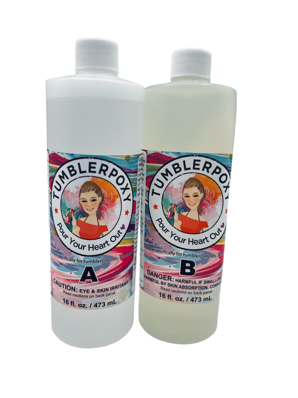 Tumblerpoxy REGULAR epoxy 32 ounce QUART KIT