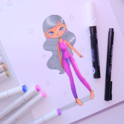 Art in August | Illustrating Figures with Marker