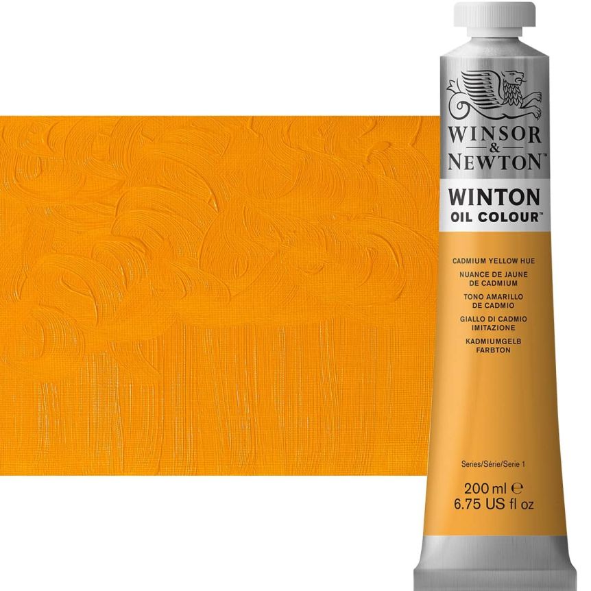 Winsor & Newton Winton Oil Color 200 ml Tube - Cadmium Yellow Hue