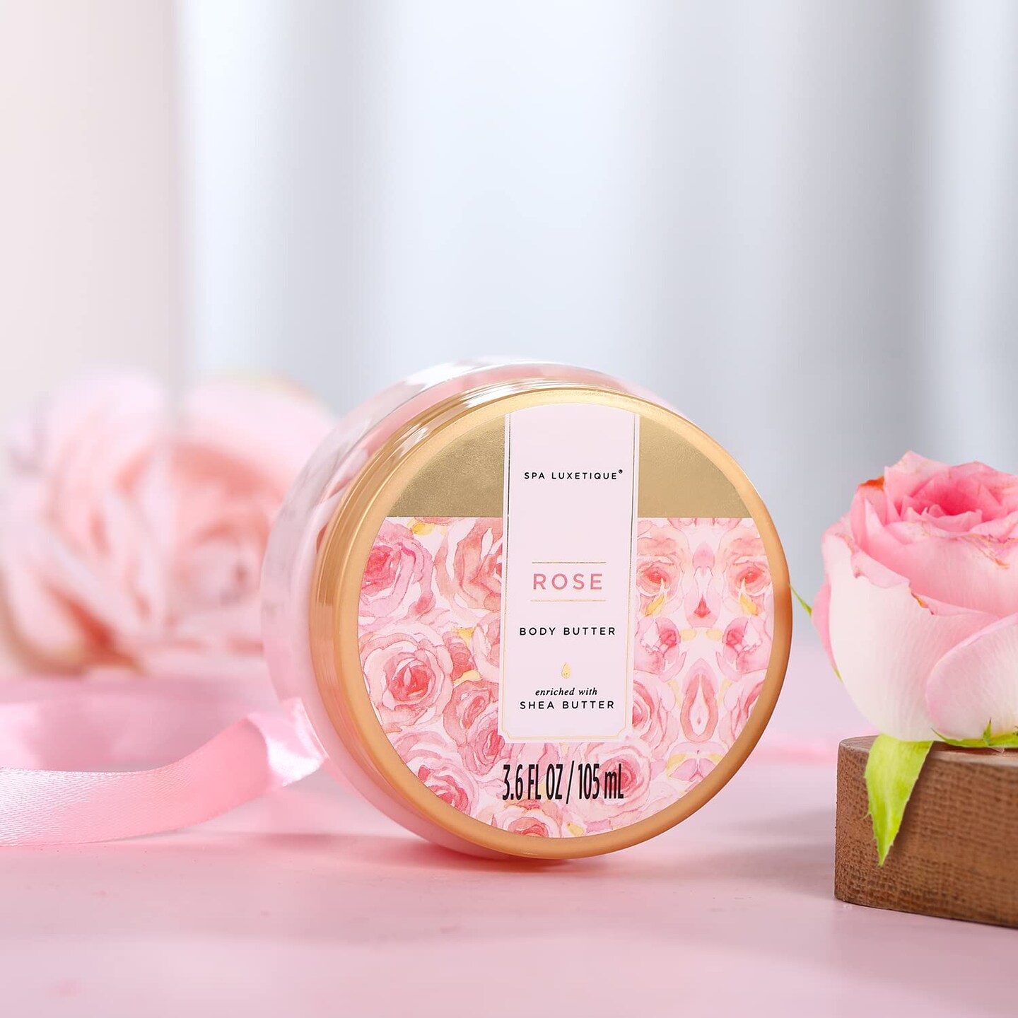 Gift Set For Women, Bath Sets for Women Gift, 8 Pcs Rose Spa Basket Includes Bubble Bath, Shower Gel, Body Lotion, Mom Birthday Gifts, Mother‘s Day Gifts for Her