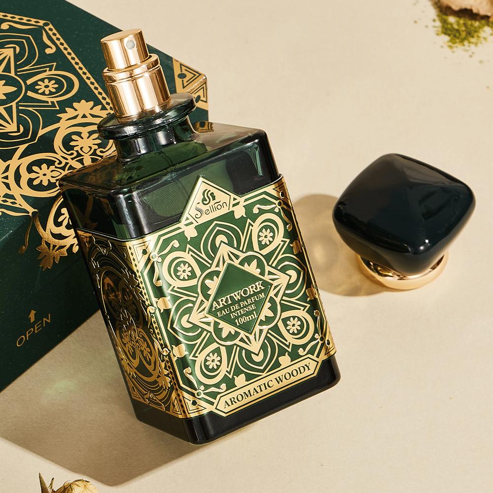 Sellion - Green - Long-lasting Ebony Fragrance for Men and Women - 1 Piece