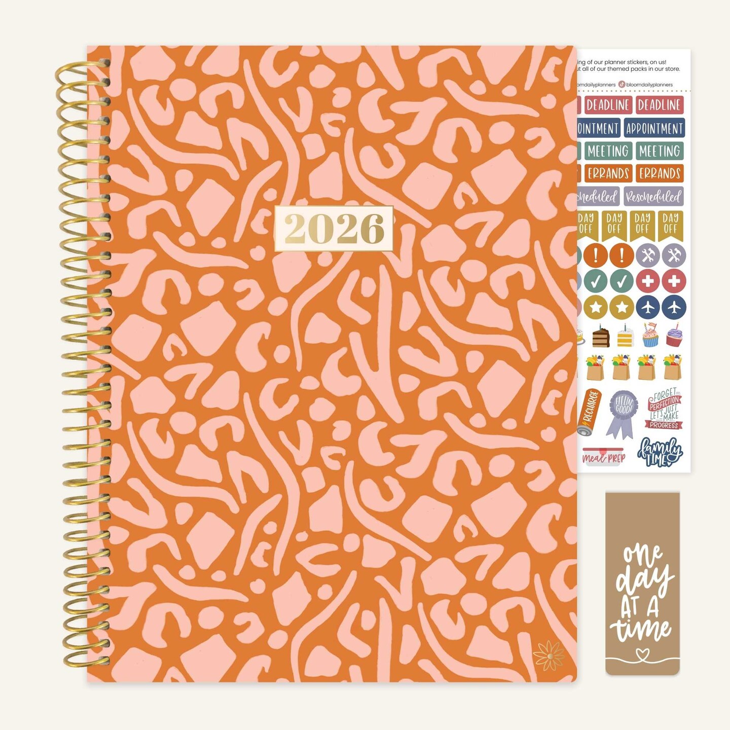 bloom daily planners 2026 Soft Cover Weekly & Monthly Planner, 8.5" x 11", Moments of Grace