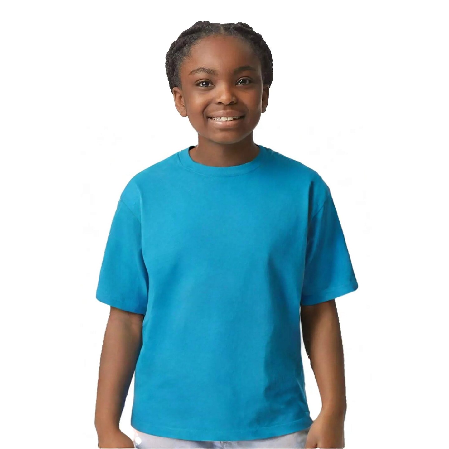 6 Pack Gildan Ultra Cotton Youth Short Sleeve Crewneck T-Shirt 100% Cotton Classic Fit Durable Tee for Safety & Everyday Wear