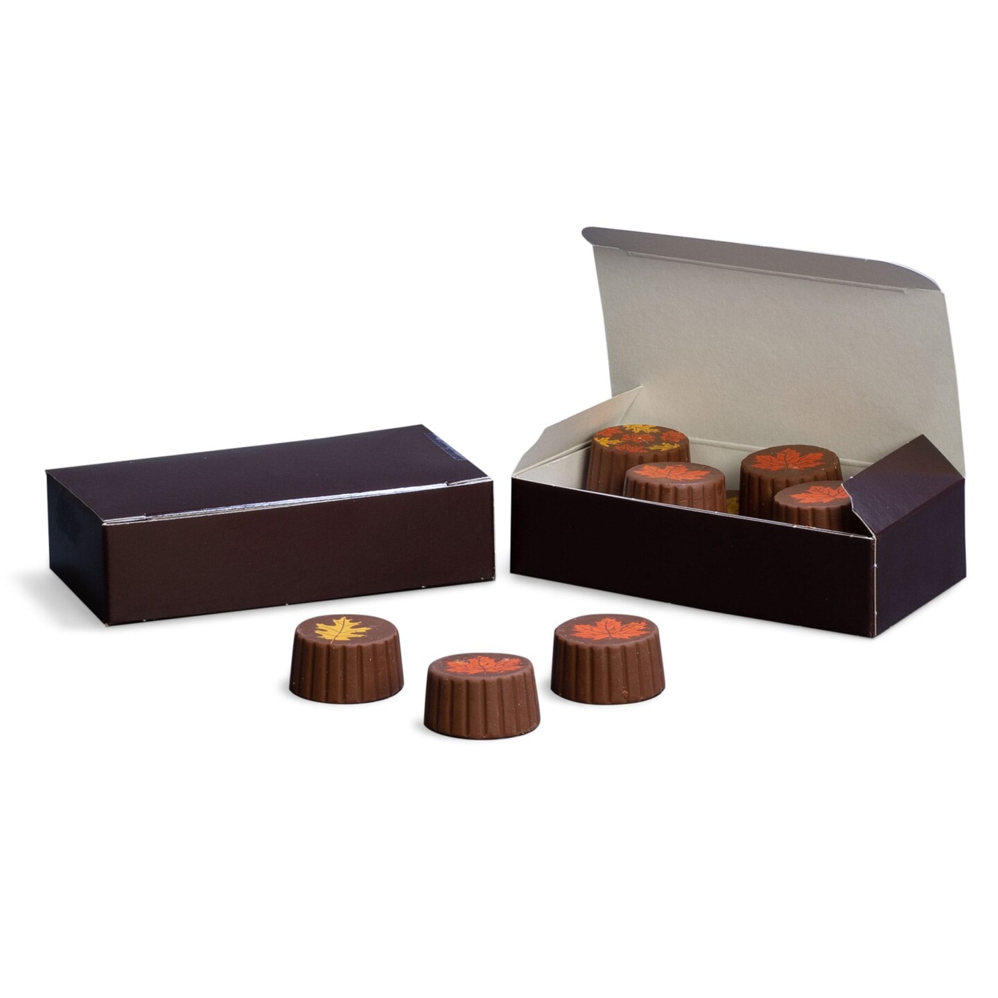 Made in USA - 50 Boxes 1/4 lb. Brown Candy Boxes - 4-1/2" x 2-5/16" x 1-1/8"