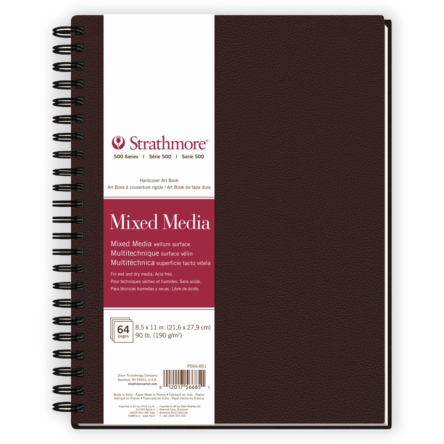 Strathmore 500 Series Mixed Media Paper Art Book 8.5"X11"-32 Sheets