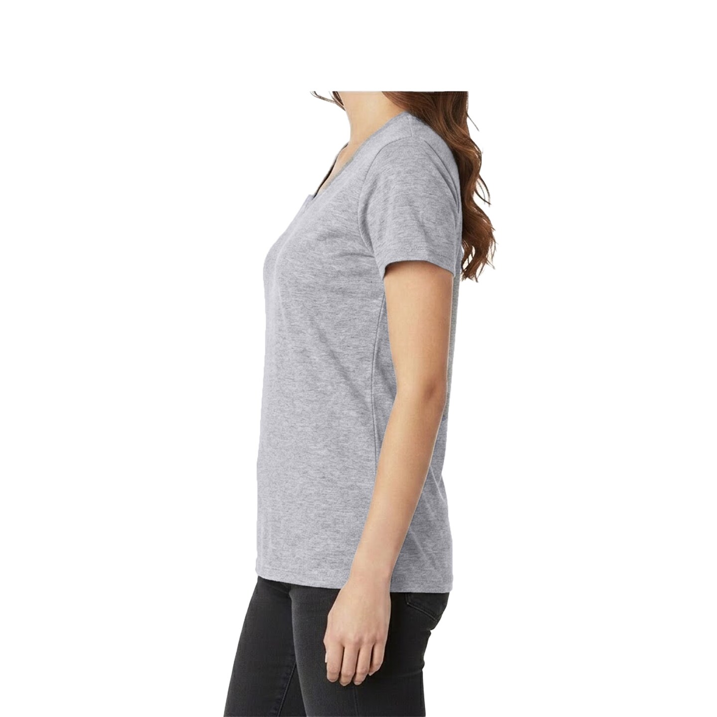 Gildan Women’s Heavy Cotton V-Neck Blank Craft T-Shirt – Cricut & Paint Ready