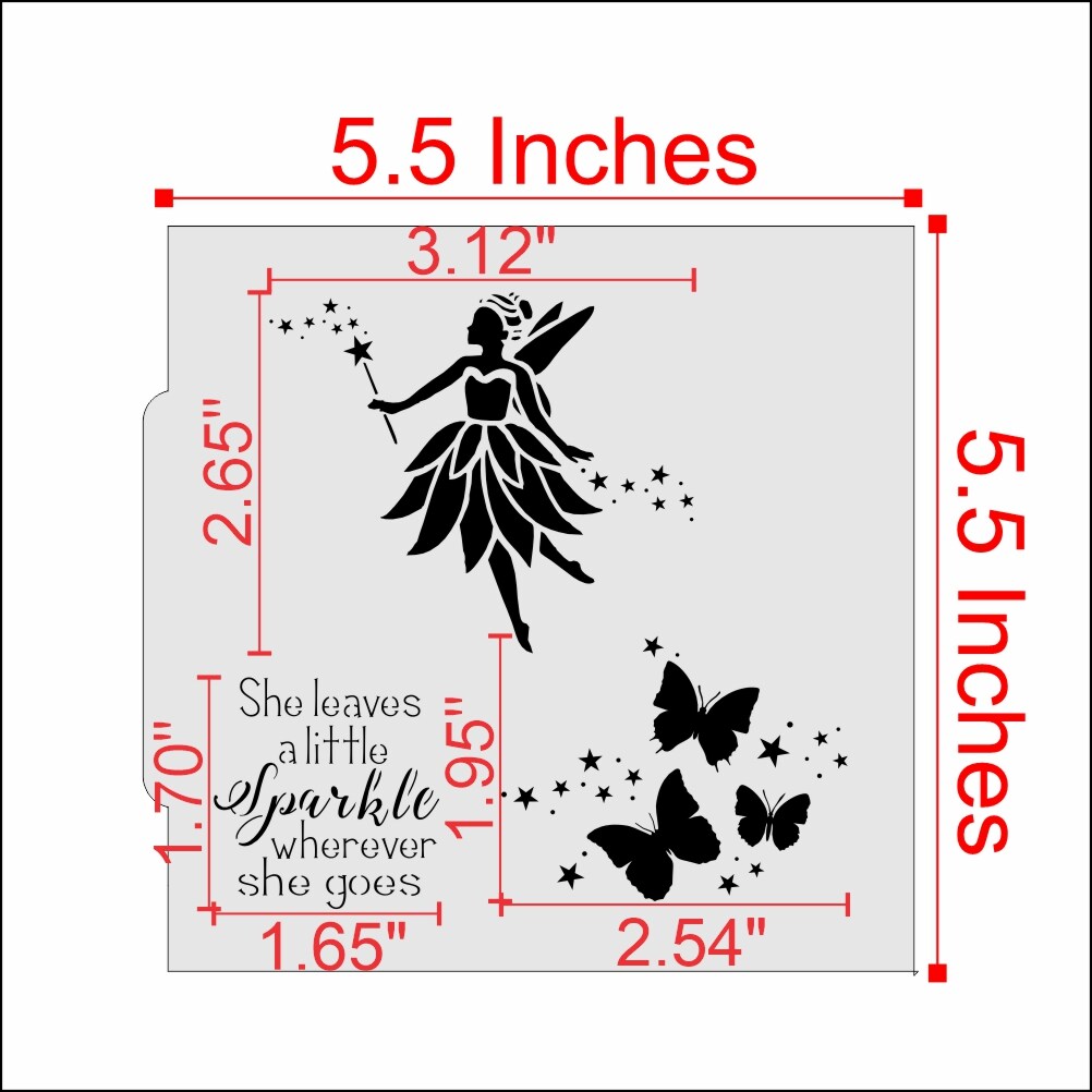 Fairy Dust&#xA0;Cookie Stencil