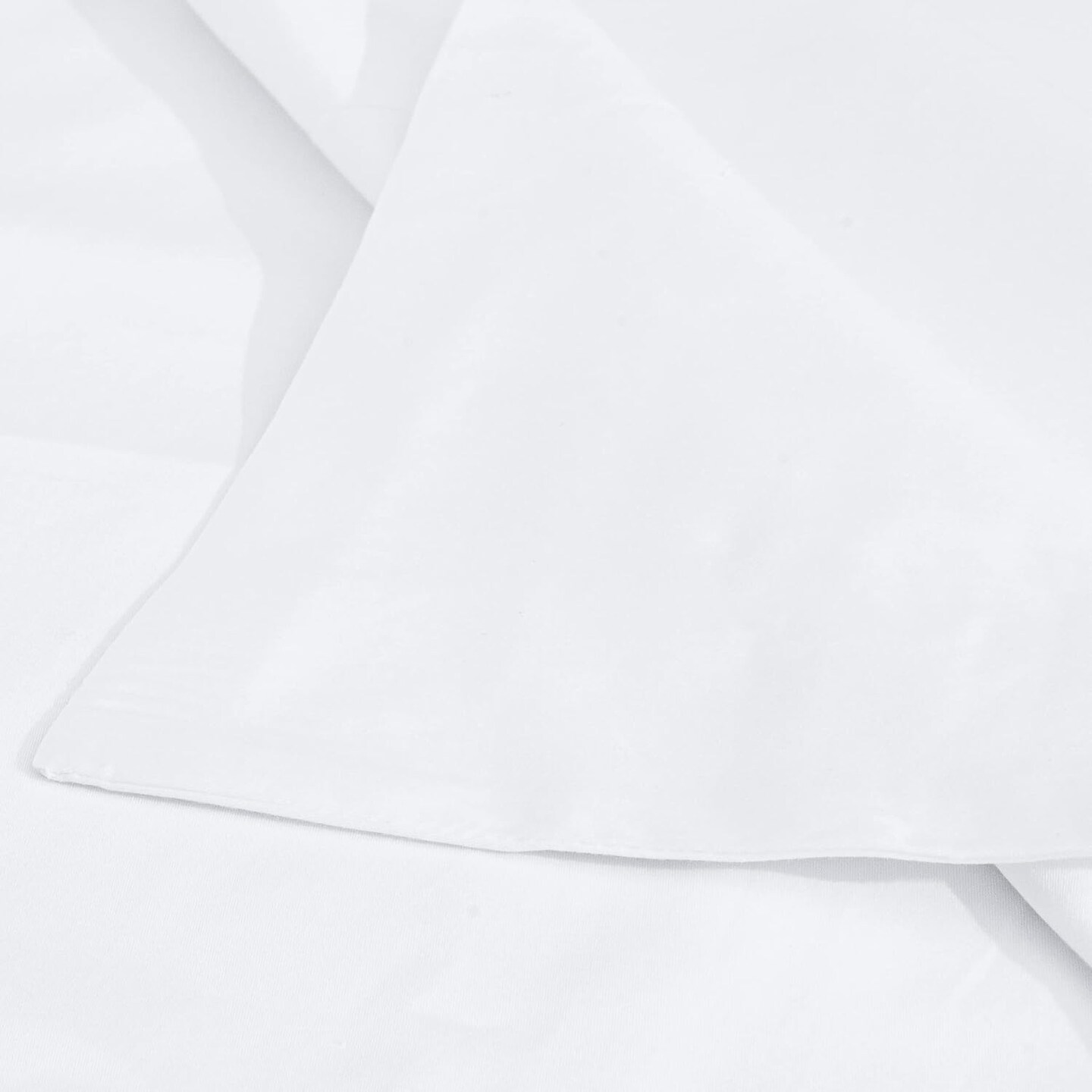 Cotton 26x26 Euro Sham Covers - 500 Thread Count Egyptian Cotton Euro Pillow Covers, 2 Pack Super Soft and Breathable 26x26 Pillow Covers, Square Pillow Cases, White