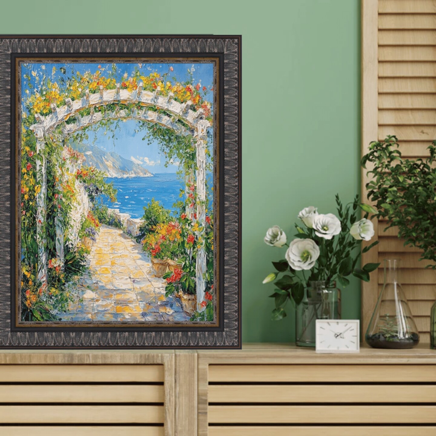 Wheat Leaf Ebony Gold Picture Frame 12x24 frame