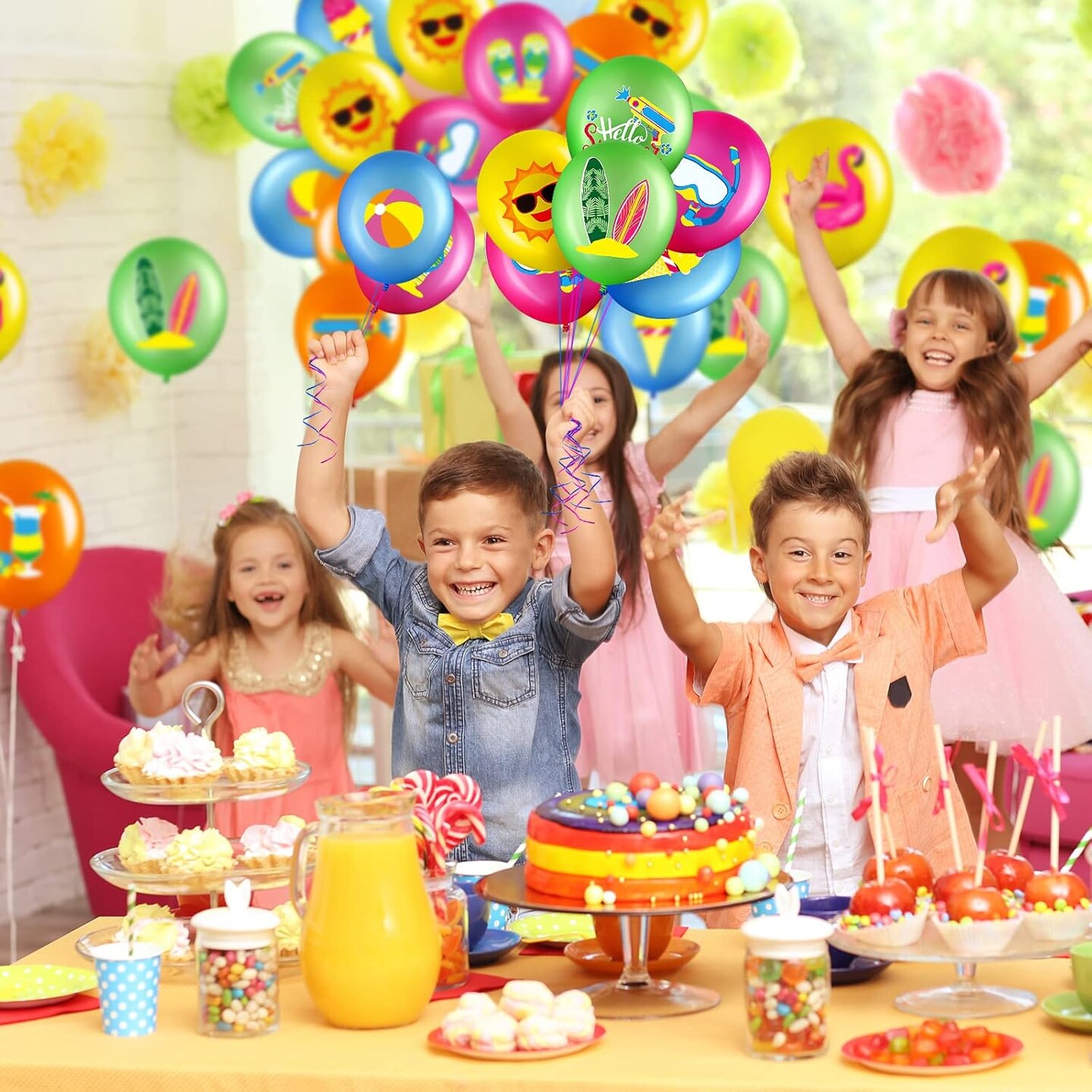 50 Pcs Summer Theme Party Balloons