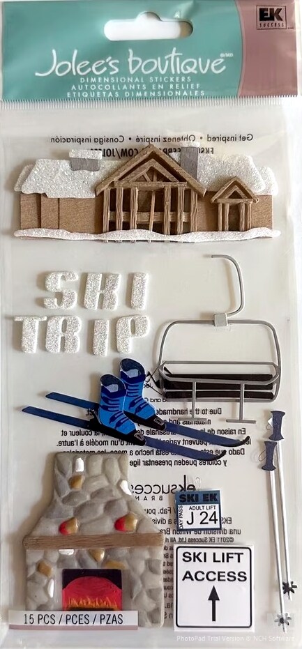 Jolee&#x27;s Boutique Ski Trip Dimensional Stickers
